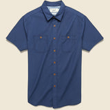 Townsend Dobby Shirt - Navy - Grayers - STAG Provisions - Tops - S/S Woven - Solid