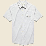 Fairfield Horiztonal Micro Stripe Shirt - Blue Cream - Grayers - STAG Provisions - Tops - S/S Woven - Stripe