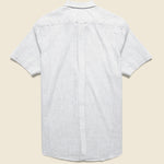 Fairfield Horiztonal Micro Stripe Shirt - Blue Cream - Grayers - STAG Provisions - Tops - S/S Woven - Stripe