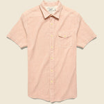 Fairfield Horiztonal Micro Stripe Shirt - Red Cream - Grayers - STAG Provisions - Tops - S/S Woven - Stripe
