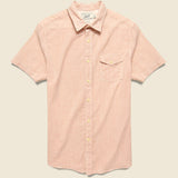 Fairfield Horiztonal Micro Stripe Shirt - Red Cream - Grayers - STAG Provisions - Tops - S/S Woven - Stripe