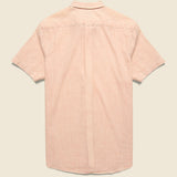 Fairfield Horiztonal Micro Stripe Shirt - Red Cream - Grayers - STAG Provisions - Tops - S/S Woven - Stripe