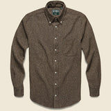Cotton Tweed Shirt - Brown - Gitman Vintage - STAG Provisions - Tops - L/S Woven - Other Pattern