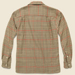 Houndstooth Tweed Shirt - Brown/Red - Gitman Vintage - STAG Provisions - Tops - L/S Woven - Plaid