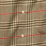 Houndstooth Tweed Shirt - Brown/Red - Gitman Vintage - STAG Provisions - Tops - L/S Woven - Plaid