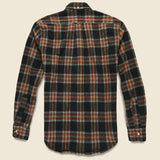 Shaggy Brushed Flannel Oxford Shirt - Rust/Black - Gitman Vintage - STAG Provisions - Tops - L/S Woven - Plaid