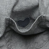 Deep in the Heart Embroidered Shirt - Grey - Gitman Vintage - STAG Provisions - Tops - L/S Woven - Other Pattern
