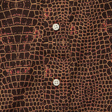 Crocodile Print Shirt - Red - Gitman Vintage - STAG Provisions - Tops - L/S Woven - Other Pattern