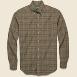 Beefy Poplin Shirt - Brown - Gitman Vintage - STAG Provisions - Tops - L/S Woven - Plaid