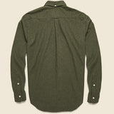 Classic Flannel - Olive - Gitman Vintage - STAG Provisions - Tops - L/S Woven - Solid