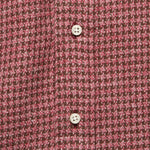 Brushed Houndstooth Flannel Shirt - Burgundy - Gitman Vintage - STAG Provisions - Tops - L/S Woven - Other Pattern