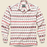 Swiss Miss Flannel JQ Shirt - Red/White/Black - Gitman Vintage - STAG Provisions - Tops - L/S Woven - Other Pattern
