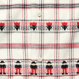 Swiss Miss Flannel JQ Shirt - Red/White/Black - Gitman Vintage - STAG Provisions - Tops - L/S Woven - Other Pattern