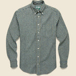 Winter Cotton Tweed Check Shirt - Blue/Yellow - Gitman Vintage - STAG Provisions - Tops - L/S Woven - Plaid
