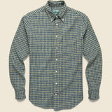 Winter Cotton Tweed Check Shirt - Blue/Yellow - Gitman Vintage - STAG Provisions - Tops - L/S Woven - Plaid