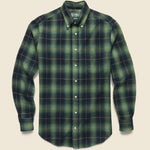Melange Shaggy Flannel Shirt - Navy - Gitman Vintage - STAG Provisions - Tops - L/S Woven - Plaid
