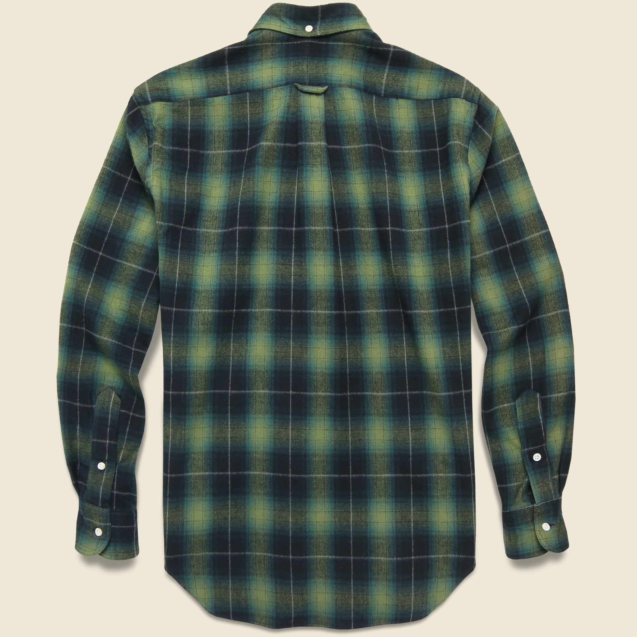 Melange Shaggy Flannel Shirt - Navy - Gitman Vintage - STAG Provisions - Tops - L/S Woven - Plaid