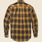 Melange Shaggy Flannel Shirt - Brown - Gitman Vintage - STAG Provisions - Tops - L/S Woven - Plaid