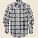 Large Houndstooth Check Shirt - Black - Gitman Vintage - STAG Provisions - Tops - L/S Woven - Plaid