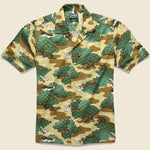 Fuji Crane Shirt - Brown - Gitman Vintage - STAG Provisions - Tops - S/S Woven - Other Pattern
