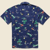 Surf & Turf Shirt - Navy - Gitman Vintage - STAG Provisions - Tops - S/S Woven - Other Pattern