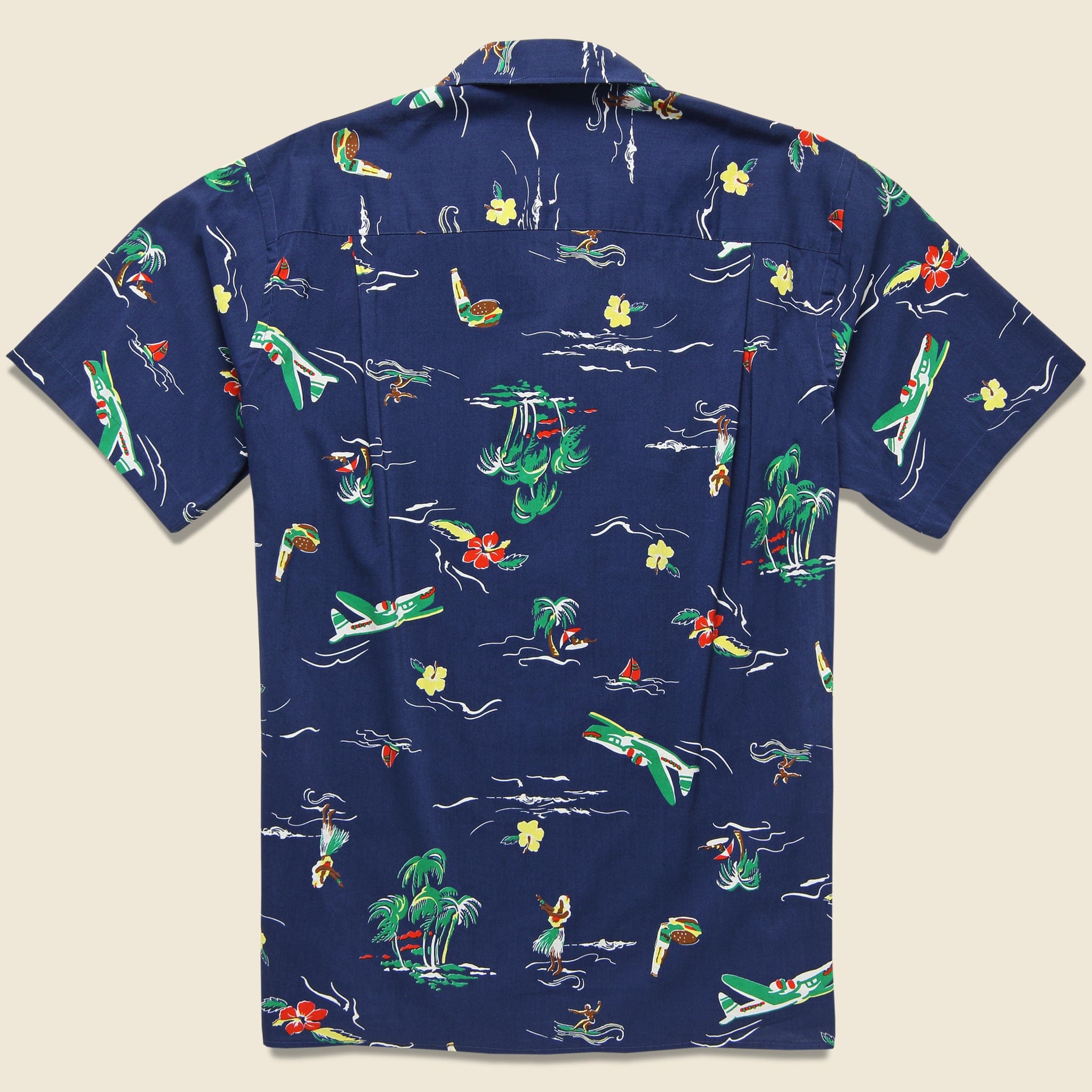 Surf & Turf Shirt - Navy - Gitman Vintage - STAG Provisions - Tops - S/S Woven - Other Pattern