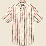 Maritime Messaging Shirt - White - Gitman Vintage - STAG Provisions - Tops - S/S Woven - Other Pattern