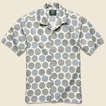 Zig Zag Dot Shirt - White/Blue - Gitman Vintage - STAG Provisions - Tops - S/S Woven - Dot