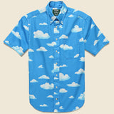 Clouds Shirt - Blue - Gitman Vintage - STAG Provisions - Tops - S/S Woven - Other Pattern