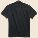 Guayabera Seersucker Camp - Black - Gitman Vintage - STAG Provisions - Tops - S/S Woven - Other Pattern