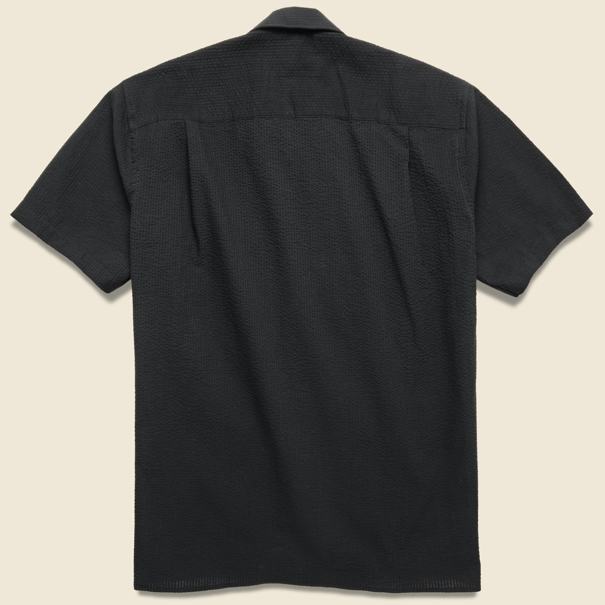 Guayabera Seersucker Camp - Black - Gitman Vintage - STAG Provisions - Tops - S/S Woven - Other Pattern