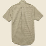 Tonal Stripe Seersucker Oxford Shirt - Khaki - Gitman Vintage - STAG Provisions - Tops - S/S Woven - Other Pattern