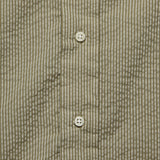 Tonal Stripe Seersucker Oxford Shirt - Khaki - Gitman Vintage - STAG Provisions - Tops - S/S Woven - Other Pattern