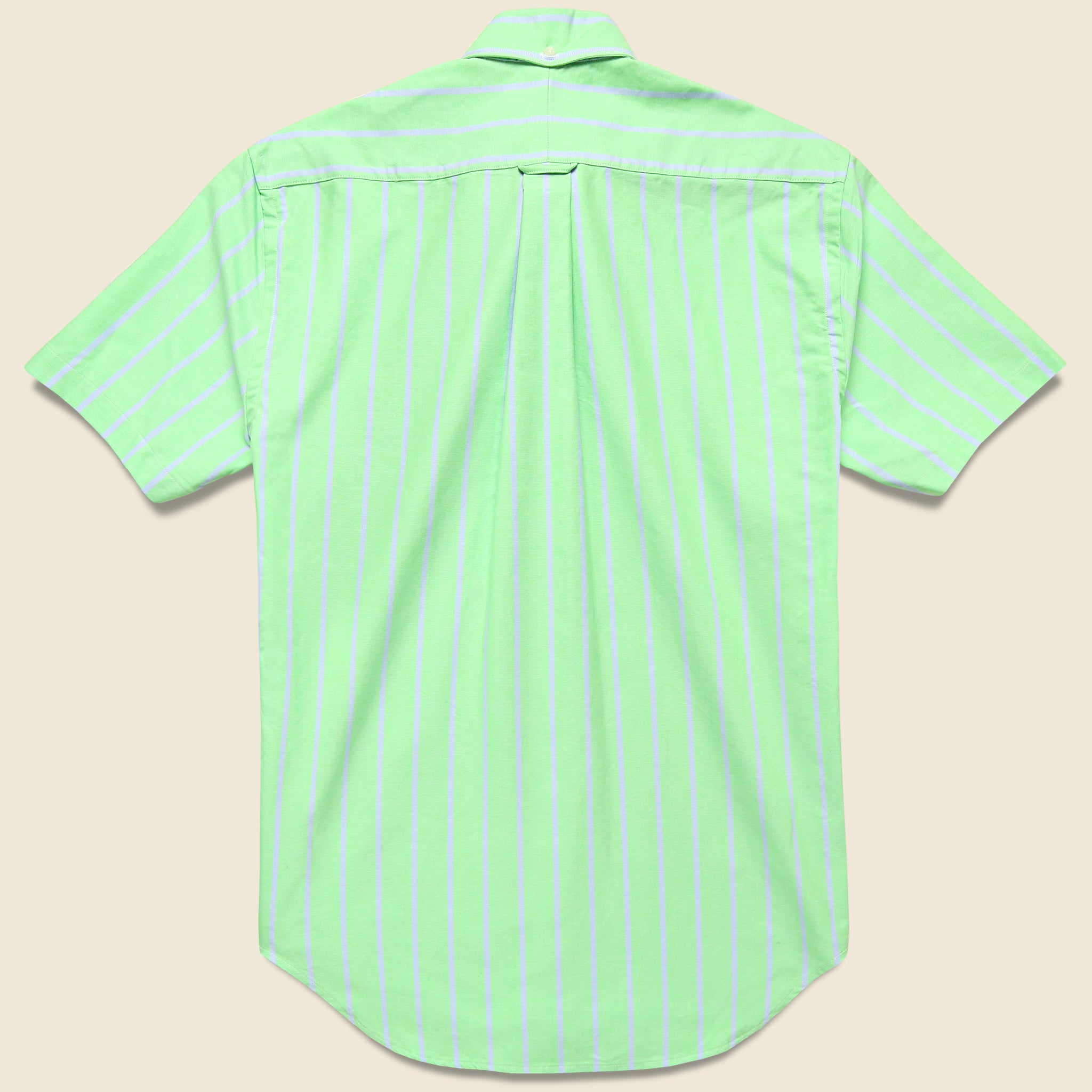 American Neon Stripe Oxford Shirt - Green - Gitman Vintage - STAG Provisions - Tops - S/S Woven - Stripe
