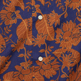 Floral Voile Camp Shirt - Navy Rust - Gitman Vintage - STAG Provisions - Tops - S/S Woven - Floral