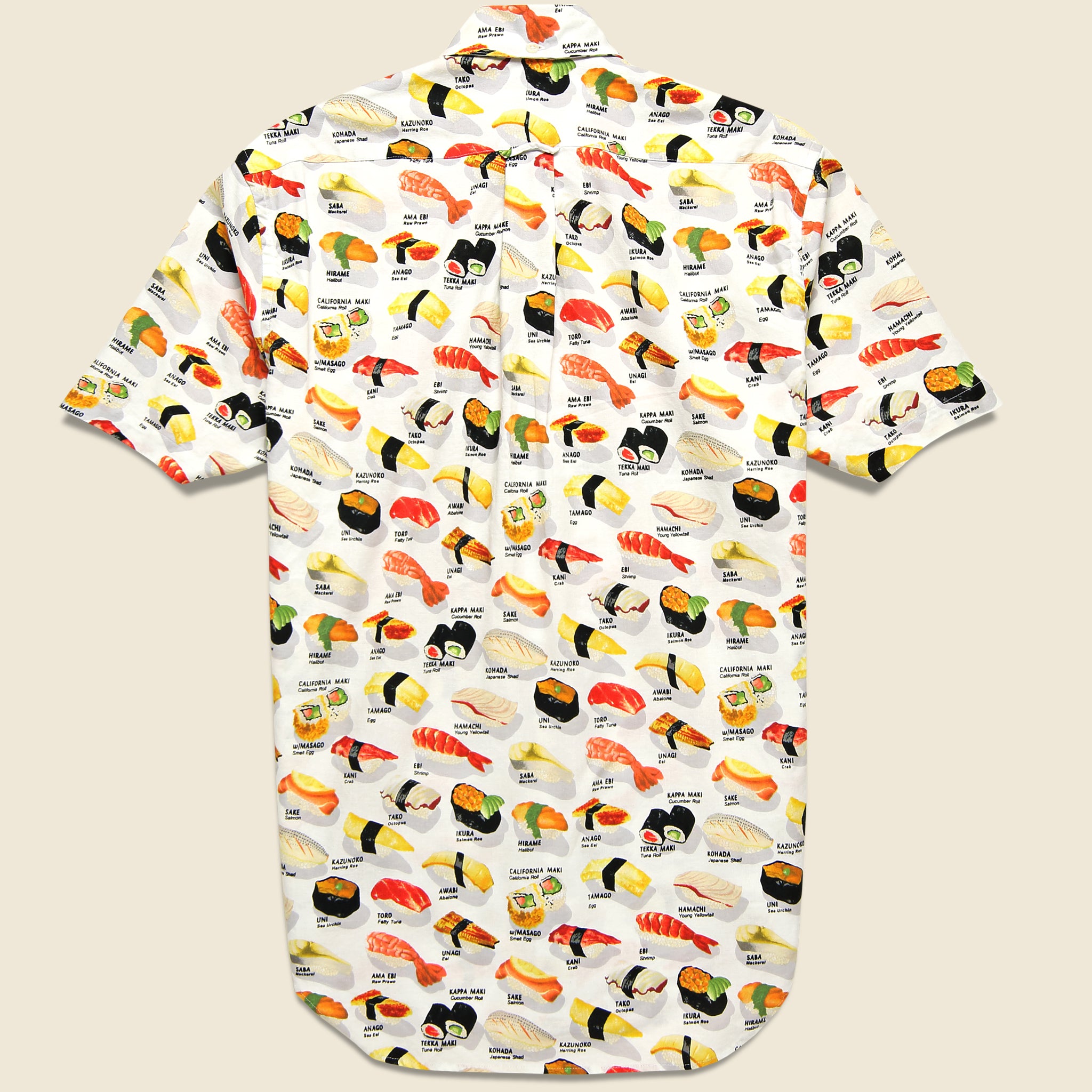 Omakase Sushi Shirt - White - Gitman Vintage - STAG Provisions - Tops - S/S Woven - Other Pattern