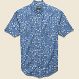 Bandana Print Shirt - Indigo - Gitman Vintage - STAG Provisions - Tops - S/S Woven - Other Pattern