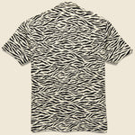 Camp Collar Zebra Print Shirt - Black/White - Gitman Vintage - STAG Provisions - Tops - S/S Woven - Other Pattern