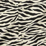 Camp Collar Zebra Print Shirt - Black/White - Gitman Vintage - STAG Provisions - Tops - S/S Woven - Other Pattern