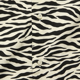 Camp Collar Zebra Print Shirt - Black/White - Gitman Vintage - STAG Provisions - Tops - S/S Woven - Other Pattern