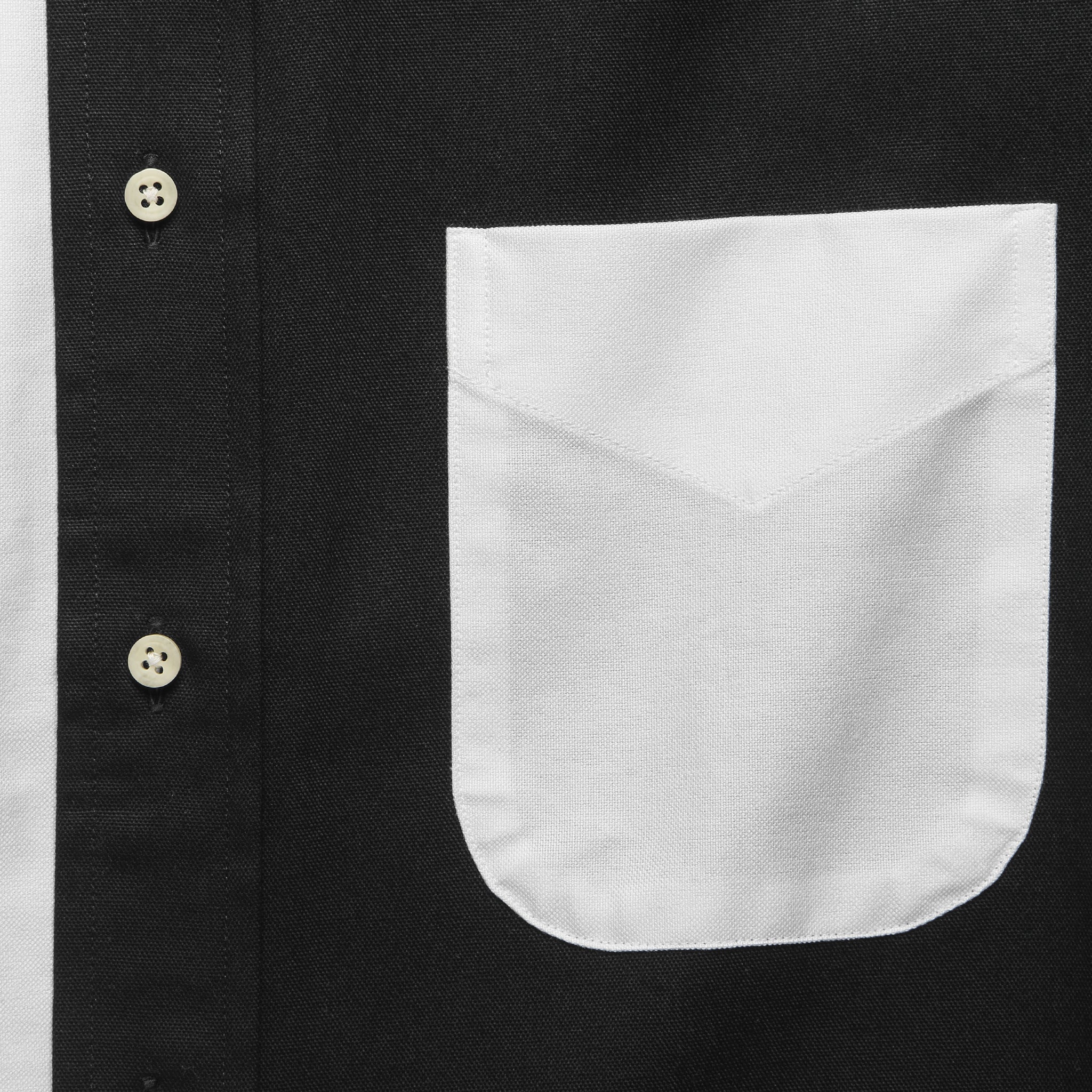 Mixed Panel Oxford - Black/White - Gitman Vintage - STAG Provisions - Tops - S/S Woven - Other Pattern