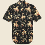 Cowboy Print Shirt - Black - Gitman Vintage - STAG Provisions - Tops - S/S Woven - Other Pattern