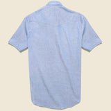 Howdy Chambray Western Shirt - Indigo - Gitman Vintage - STAG Provisions - Tops - S/S Woven - Other Pattern