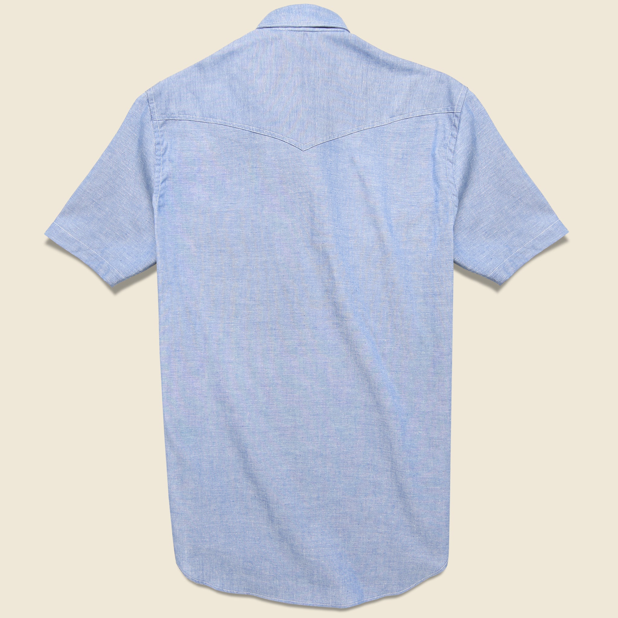 Howdy Chambray Western Shirt - Indigo - Gitman Vintage - STAG Provisions - Tops - S/S Woven - Other Pattern