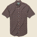 Window Batik Block Print Shirt - Black - Gitman Vintage - STAG Provisions - Tops - S/S Woven - Other Pattern