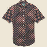 Window Batik Block Print Shirt - Black - Gitman Vintage - STAG Provisions - Tops - S/S Woven - Other Pattern