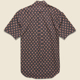Window Batik Block Print Shirt - Black - Gitman Vintage - STAG Provisions - Tops - S/S Woven - Other Pattern