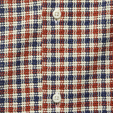 Eco Open Weave Camp Shirt - Red/Navy - Gitman Vintage - STAG Provisions - Tops - S/S Woven - Plaid
