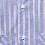 Cabana Stripe Guayabera Shirt - Blue/Pink - Gitman Vintage - STAG Provisions - Tops - S/S Woven - Stripe