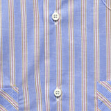 Cabana Stripe Guayabera Shirt - Blue/Pink - Gitman Vintage - STAG Provisions - Tops - S/S Woven - Stripe